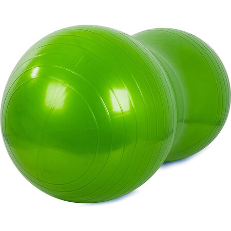 Verk Group Fitness gymbal - Yoga bal - Inclusief pomp - Pinda grote bonen - Lengte 90 cm - Groen - Revalidatiebal