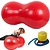 Verk Group Fitness gymbal - Yoga bal inclusief pomp - Pinda grote bonen - Lengte 90 cm - Rood