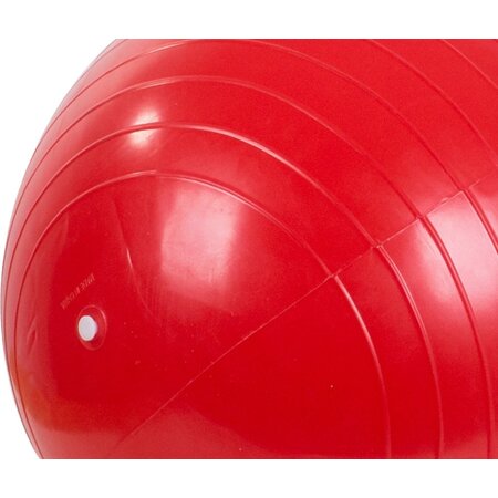 Verk Group Fitness gymbal - Yoga bal inclusief pomp - Pinda grote bonen - Lengte 90 cm - Rood
