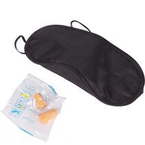 Benson Reisset - Slaapmasker en oordoppen - Comfortabel - Zwart - Universele maat