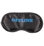 Out Of The Blue Slaap masker met Engelse spreuken - Set van 6 - Zwart