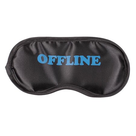 Out Of The Blue Slaap masker met Engelse spreuken - Set van 6 - Zwart