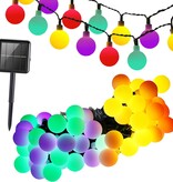 Verk Group Tuinverlichting - Solar - Guirlande Zonne-Verlichting 40 led Veelkleurig