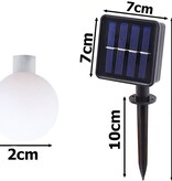Verk Group Tuinverlichting - Solar - Guirlande Zonne-Verlichting 40 led Veelkleurig