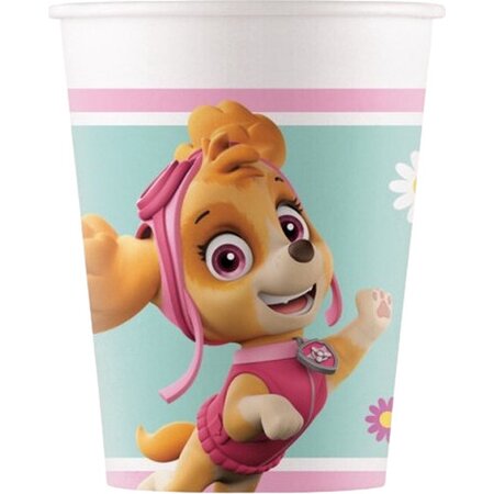 Paw patrol Procos - Paw Patrol - Feestbekers - Skye - 200 Ml - Karton - 8 Stuks