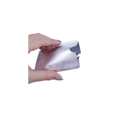 Merkloos 6x RFID bankpas beschermer - Kaarthouder Soft - Anti-Skimming - Rood