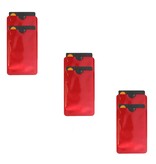 Merkloos 6x RFID bankpas beschermer - Kaarthouder Soft - Anti-Skimming - Rood