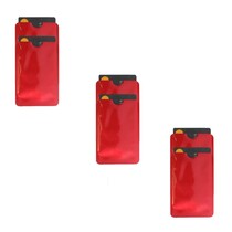 6x RFID bankpas beschermer - Kaarthouder Soft - Anti-Skimming - Rood