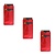 Merkloos 6x RFID bankpas beschermer - Kaarthouder Soft - Anti-Skimming - Rood