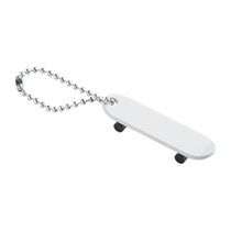 Sleutelhanger Skateboard - Set Van 2 - Wit