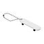 Merkloos Sleutelhanger Skateboard - Set Van 2 - Wit