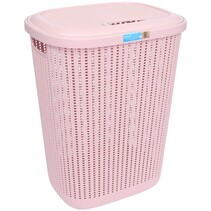 Keeeper Knite Style wasmand - Linnenmand Arne -  57 cm hoog - Licht roze