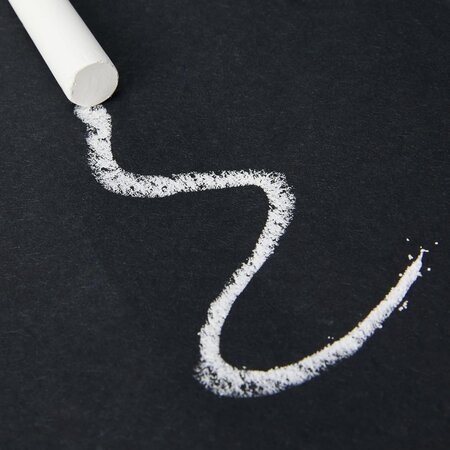 Amscan Schoolbord krijt - 7,5 cm - 24 stuks - Wit