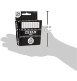 Amscan Schoolbord krijt - 7,5 cm - 24 stuks - Wit