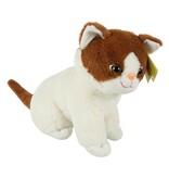 Sunkid Sunkid Poes - Kat - Knuffel - Bruin wit - 40 cm hoog