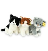 Sunkid Sunkid Poes - Kat - Knuffel - Bruin wit - 40 cm hoog
