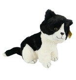 Sunkid Sunkid Poes - Kat - Knuffel - Zwart wit - 40 cm hoog