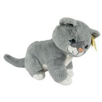Sunkid Poes - Kat - Knuffel - Grijs wit - 40 cm hoog