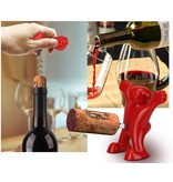 Merkloos Happy Fred kurkentrekker - Wijnopener - Kurkentrekker wijn - Wijn opener