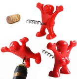 Merkloos Happy Fred kurkentrekker - Wijnopener - Kurkentrekker wijn - Wijn opener