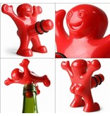 Merkloos Happy Fred Wijnstop - Vacuüm Wijndoppen - Wijnfles Stoppers - Wijnstopper - Flessenstop - Wijnstop Grappig - Wijnstopper Vacuüm
