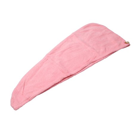 Banzaa Lichtroze Microvezel Handdoek Droogt Uw Natte Hoofdhaar 7x Sneller – Licht Roze | Absorberende Voorgevormde Hoofdhanddoek Geschikt Voor Drogen van Kort en Lang Kapsel | Haartulband Voor Snel Opdrogen van Nat Haar Na het Douchen of Baden | Haa