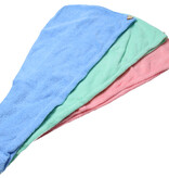 Banzaa Lichtroze Microvezel Handdoek Droogt Uw Natte Hoofdhaar 7x Sneller – Licht Roze | Absorberende Voorgevormde Hoofdhanddoek Geschikt Voor Drogen van Kort en Lang Kapsel | Haartulband Voor Snel Opdrogen van Nat Haar Na het Douchen of Baden | Haa