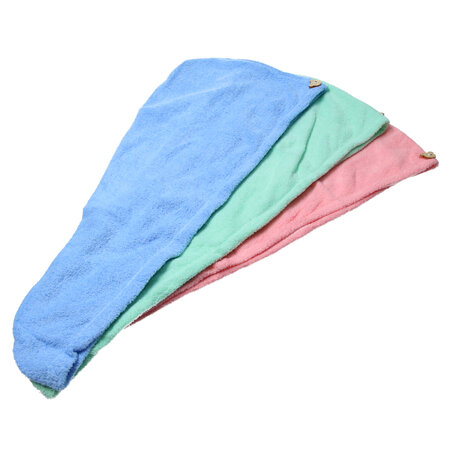 Banzaa Lichtroze Microvezel Handdoek Droogt Uw Natte Hoofdhaar 7x Sneller – Licht Roze | Absorberende Voorgevormde Hoofdhanddoek Geschikt Voor Drogen van Kort en Lang Kapsel | Haartulband Voor Snel Opdrogen van Nat Haar Na het Douchen of Baden | Haa