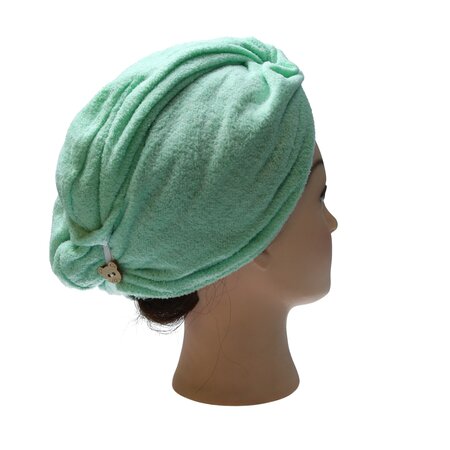 Banzaa Microvezel Handdoek - Haarwikkel - Mintgroen