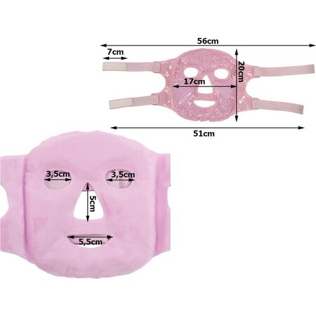 Verk Group Koelmasker - Warmtemasker - Oogmasker - Verkoelend - Gel Gezichtsmasker