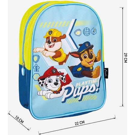 Paw patrol Paw Patrol Rugzak - Blauw - Playtime Pups! - Geel - Kindertas