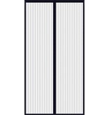 Merkloos Insecten deur hor/gordijn - zwart - magnetisch - polyester - 100 x 210 cm - deur- en raamhorren