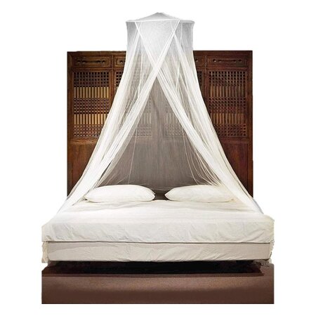 Merkloos Muskietennet voor Over het Bed – Klamboe – Muggen Net – Geschikt voor 1 Persoons Bed en Twijfelaar - 40 x 230 x 630 cm