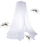 Merkloos Muskietennet voor Over het Bed – Klamboe – Muggen Net – Geschikt voor 1 Persoons Bed en Twijfelaar - 40 x 230 x 630 cm