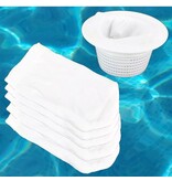 POOLDREYER Pooldreyer Skimmer Filter sokken - Flocculatiekousen - Zwembad filter - 10 stuks