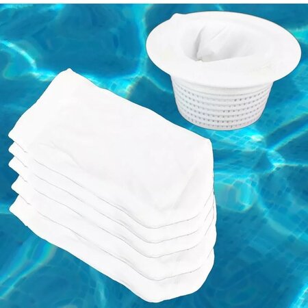 POOLDREYER Pooldreyer Skimmer Filter sokken - Flocculatiekousen - Zwembad filter - 10 stuks