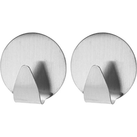 Merkloos Handdoekhaken 4 Stuks – Ø 3.5 cm - RVS