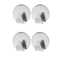 Handdoekhaken 4 Stuks – Ø 3.5 cm - RVS