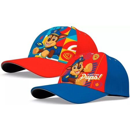 Paw Patrol Paw Patrol Polyester Petten - Set van 2 Stuks - Rood & Blauw