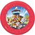 Paw Patrol Paw Patrol - Bord (per 8 stuks) - Rood - Feestbord - 21cm