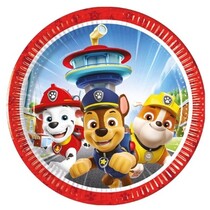 Paw Patrol papieren borden - 20 cm - 8 stuks - Daily Style