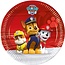 Paw Patrol Feestborden - Paw Patrol  - Papier - Rood - Ø 20 cm - 8 stuks
