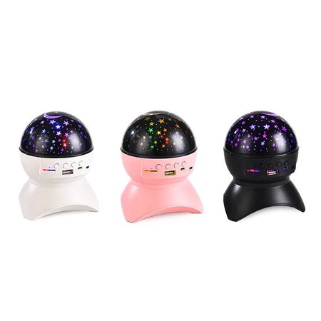 Merkloos Star projector nachtlampje hemel led usb - Bluetooth speaker