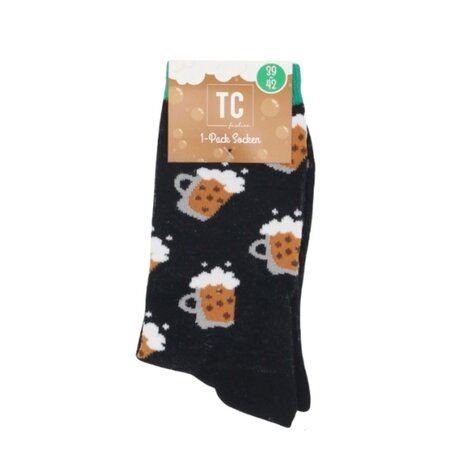 TC FASHION Leuke Bier sokken - Multipack 3 paar sokken - Bierglazen - Pils - Maat 43-46