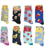TC FASHION Leuke luiaard sokken - Multipack 3 paar sokken - Dieren - Maat 35-38