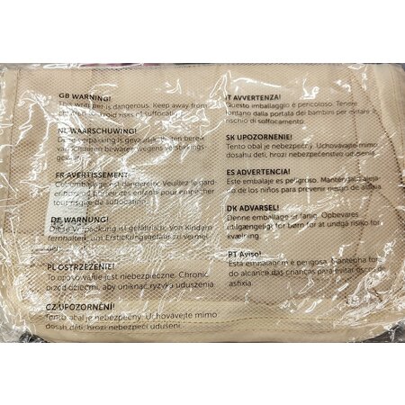 Merkloos Koffer organizer set 4-delig - Bagage packing cubes - Reis zakken - Creme