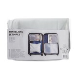 Merkloos Koffer organizer set 8-delig - Bagage packing cubes - Reis zakken - Assorti