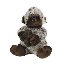 Gorilla knuffel - met baby Gorilla - Aap - 30 cm - Bruin