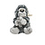 Paws Gorilla knuffel - met baby Gorilla - Aap - 30 cm - Grijs