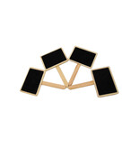 Merkloos Krijtbordje - plantlabel - moestuin - 4 Stuks